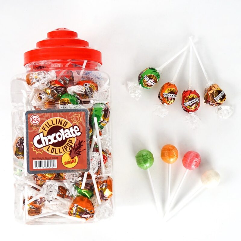 YK CHOCOLATE FILLING LOLLIPOP