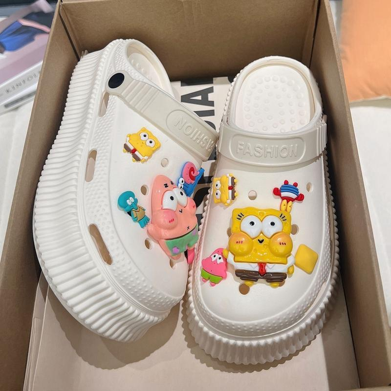 STOMPION BIG SPOGEBOB FLAT CLOGS