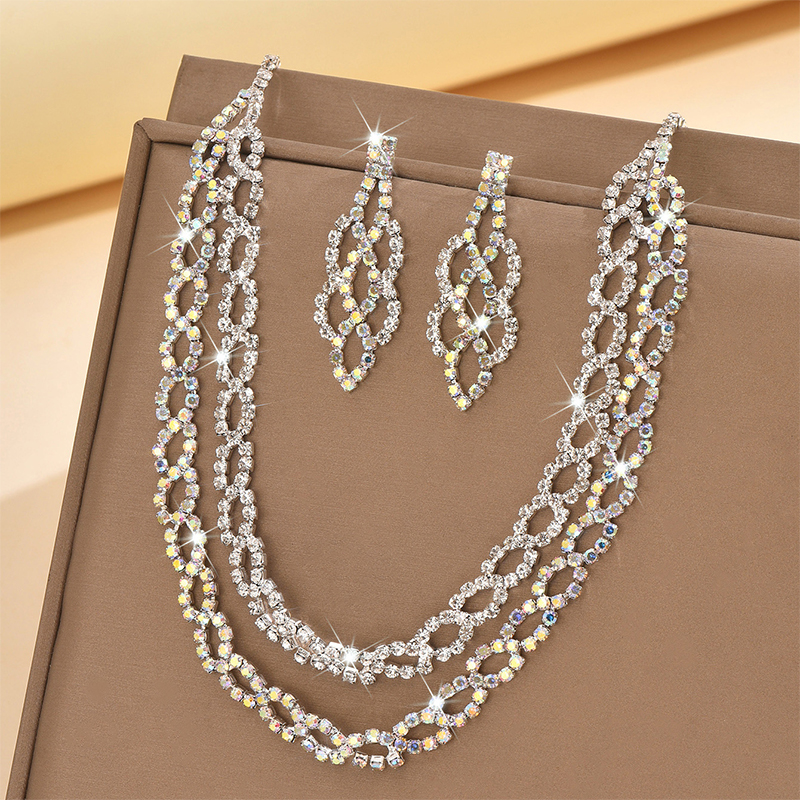 SWIRLUXE SILVER INTERTWINED DUO JEWELRY SET