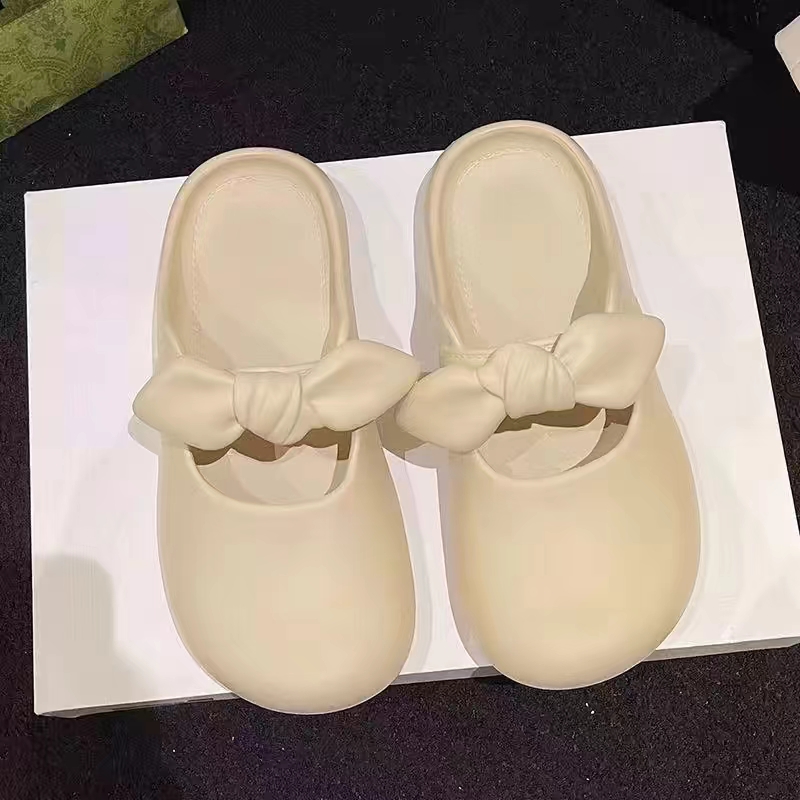 STOMPION RIBBON TIED CLOGS