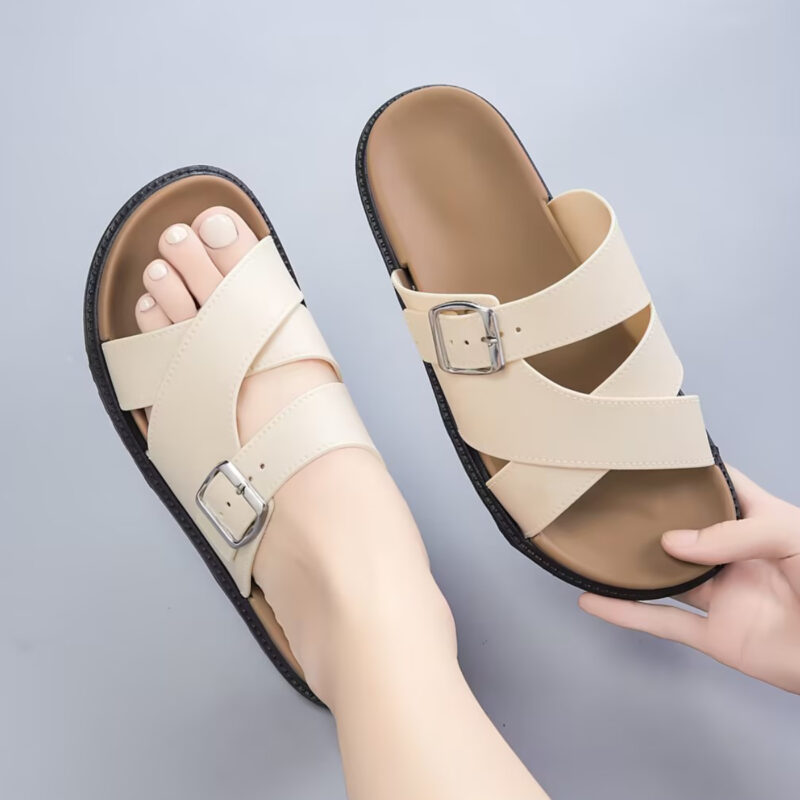 STOMPION X-STRAP BUCKLE SANDALS - Image 5