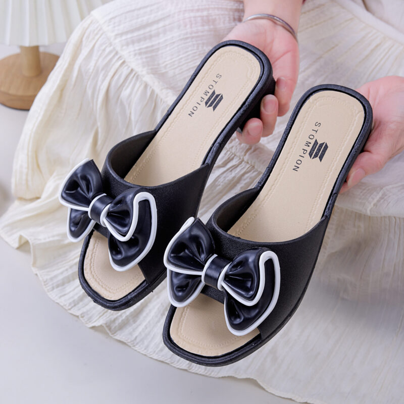 STOMPION OUTLINED RIBBON SANDALS - Image 5