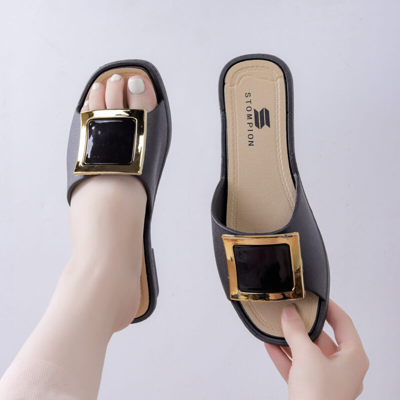STOMPION SQUARE BUCKLE SANDALS - Image 6