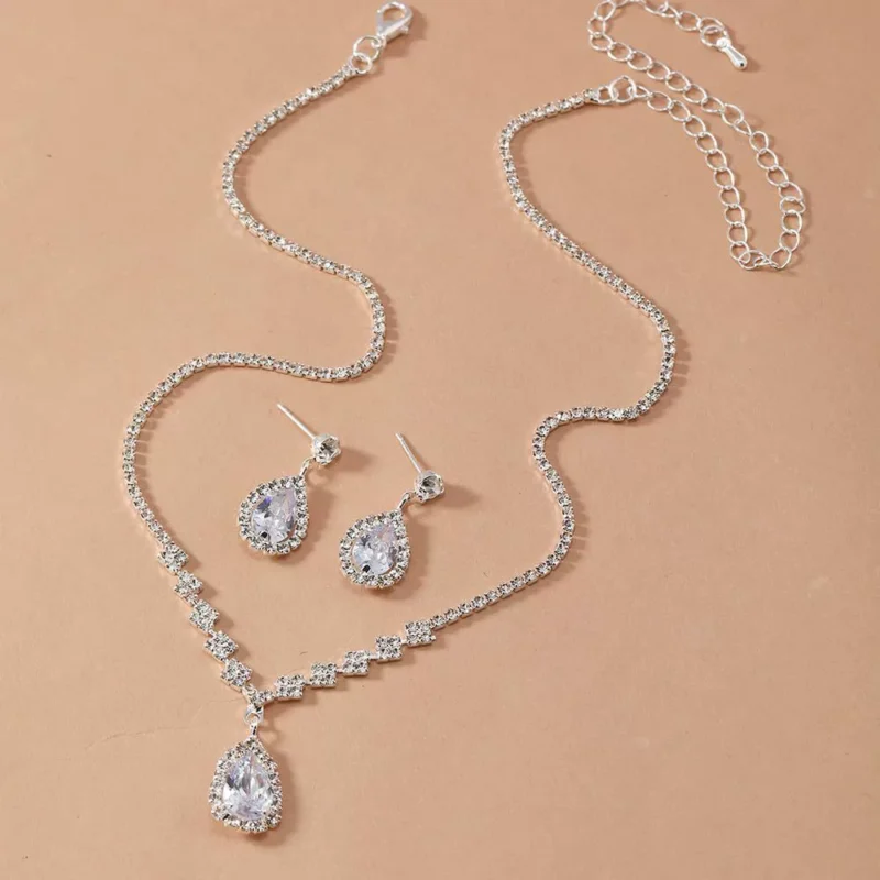 SWIRLUXE SILVER GEM DUO JEWELRY SET