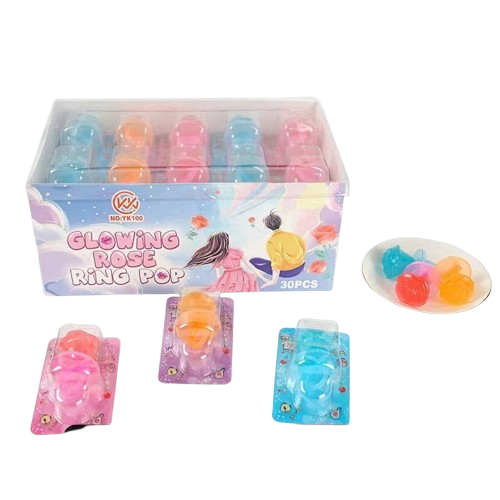 YK GLOWING ROSE RINGPOP
