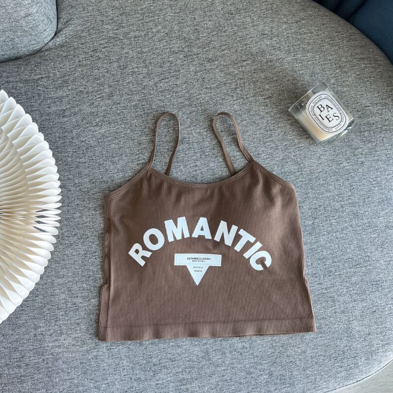 SILKEEN ROMANTIC SPAGHETTI CROP TOP