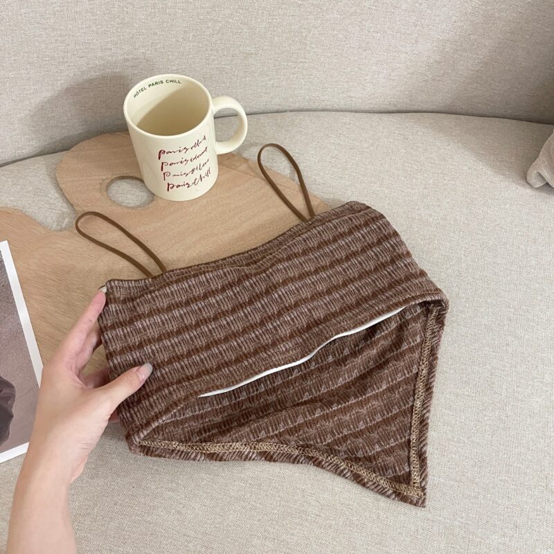 SILKEEN STRIPE PADDED TRAINGLE TOP - Image 5