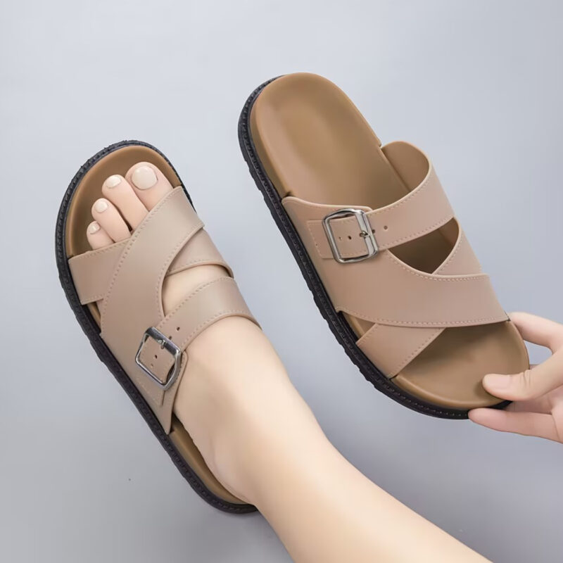 STOMPION X-STRAP BUCKLE SANDALS - Image 6
