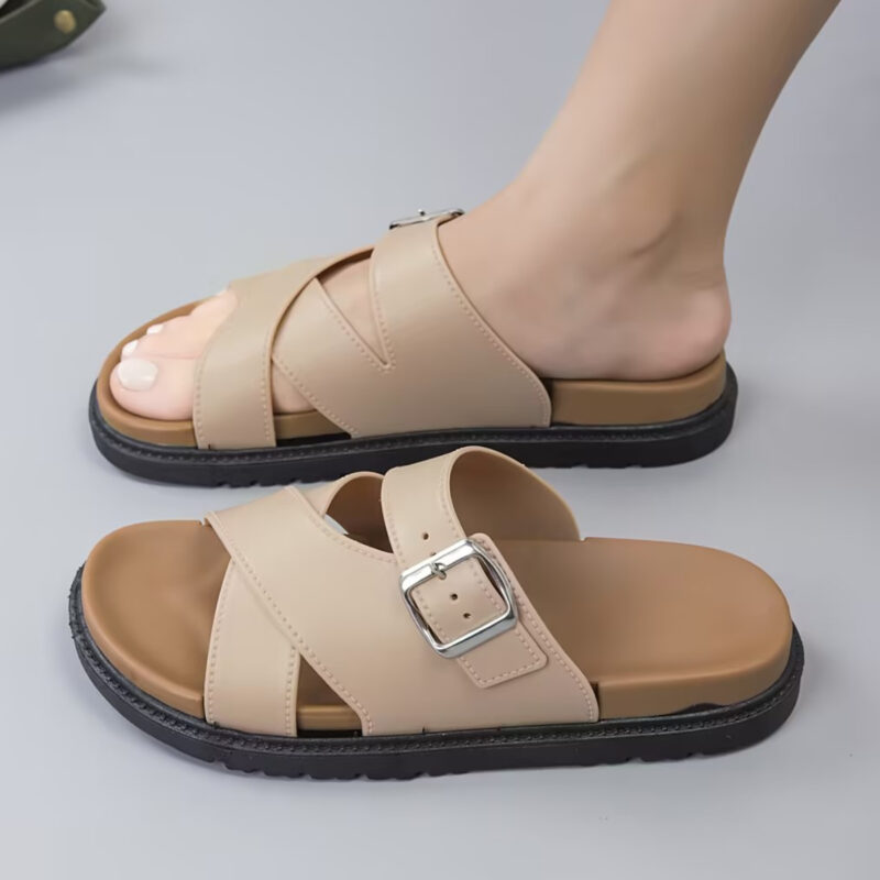 STOMPION X-STRAP BUCKLE SANDALS - Image 9