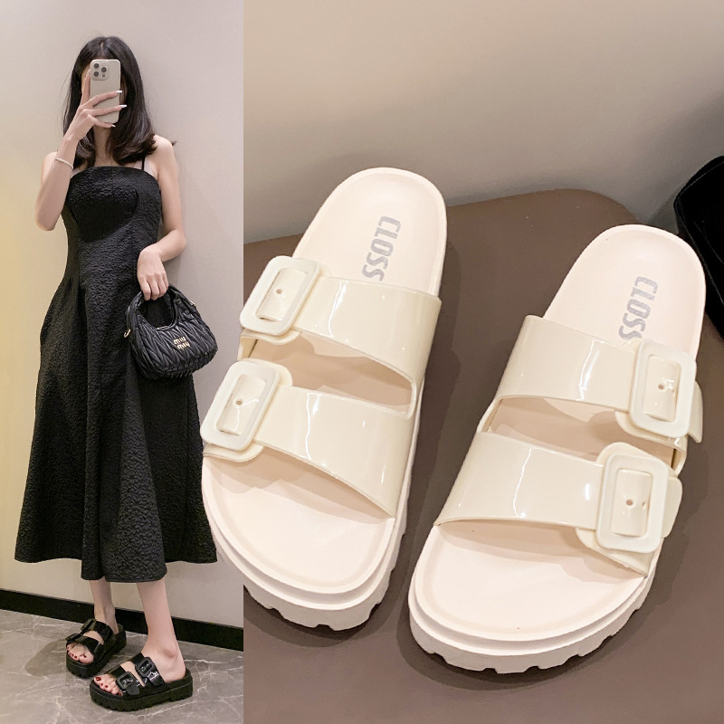 STOMPION DOUBLE BUCKLE SANDALS