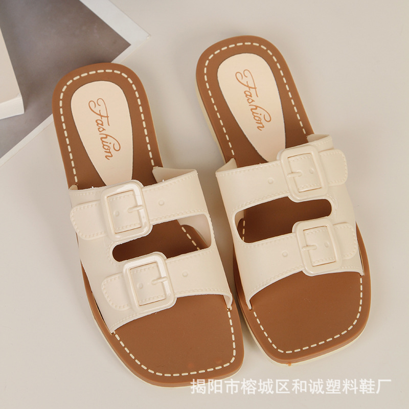 STOMPION DOUBLE BUCKLE FLATS