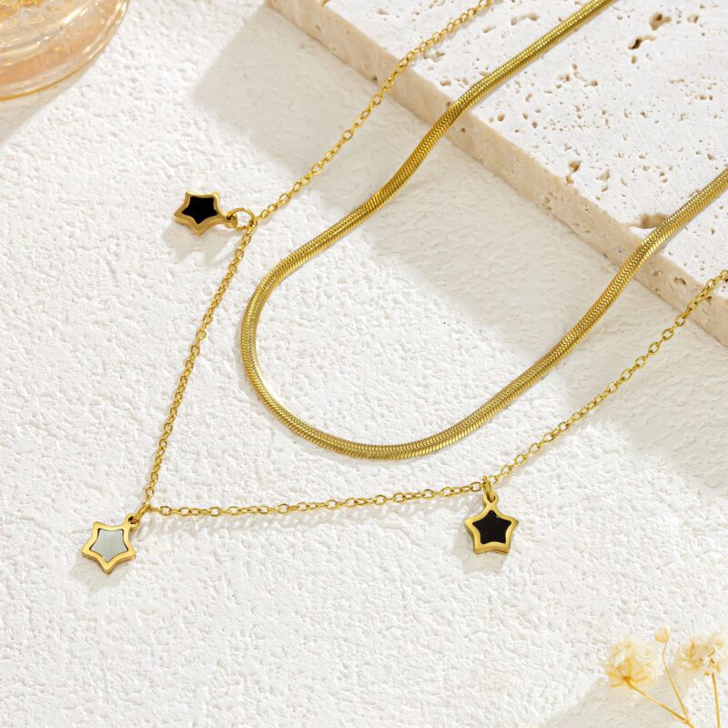 SWIRLUXE GOLD STAR DUO JEWELRY SET - Image 2