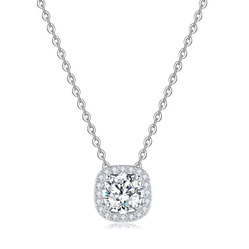 SWIRLUXE SILVER GEM NECKLACE - Image 2