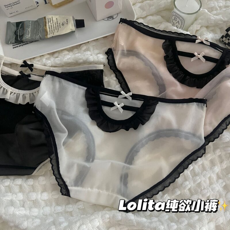 SILKEEN SHEER DOUBLE RIBBON LACE PANTY - Image 2