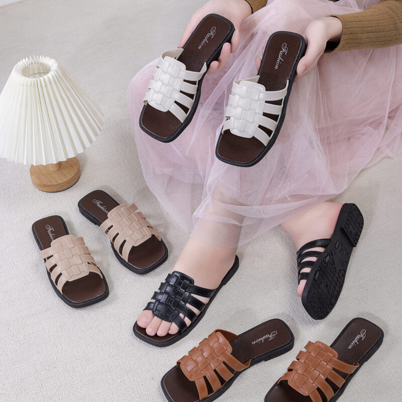 STOMPION WEAVED DESIGN FLATS