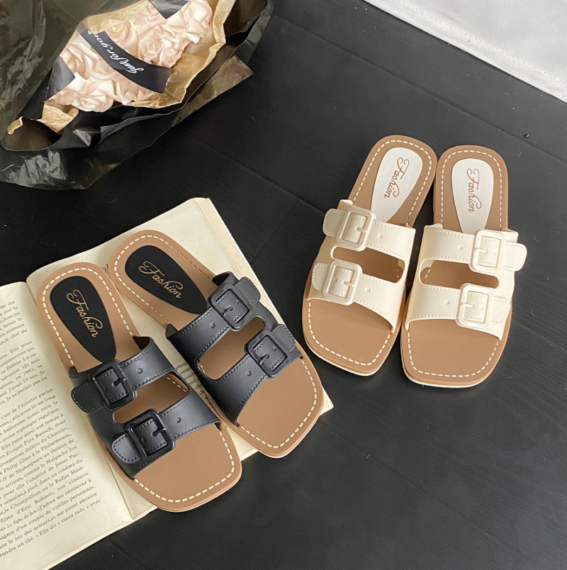 STOMPION DOUBLE BUCKLE FLATS - Image 5