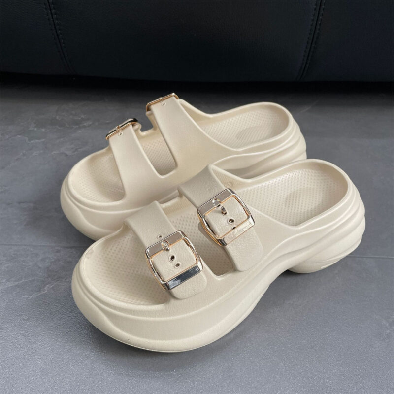 STOMPION DOUBLE BUCKLE HIGH PLATFORM SANDALS - Image 5