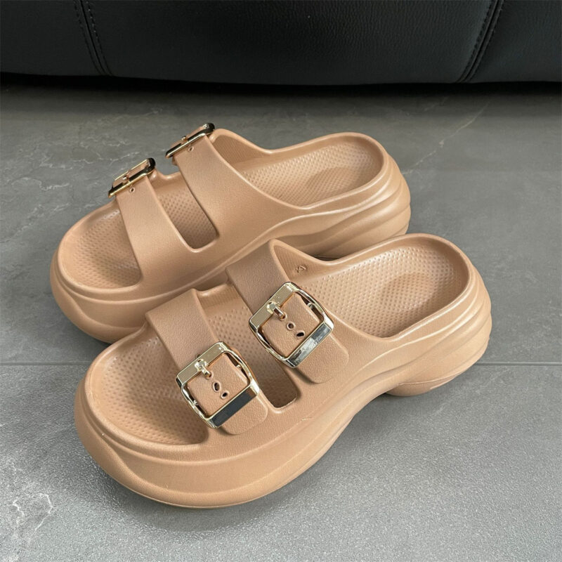 STOMPION DOUBLE BUCKLE HIGH PLATFORM SANDALS - Image 6