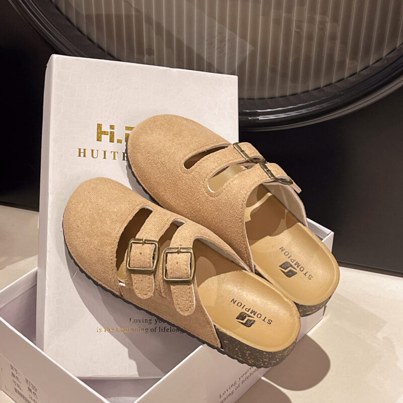 STOMPION DOUBLE STRAP SLIT BUCKLE CLOGS - Image 3