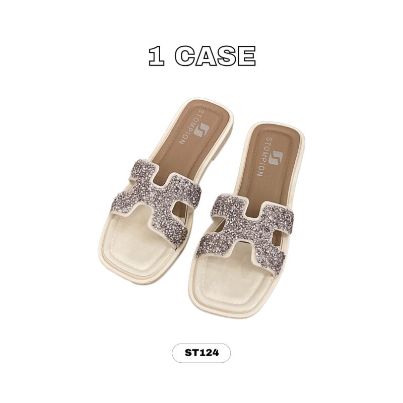 STOMPION H-STRAP GLITTERS SANDALS - Image 6