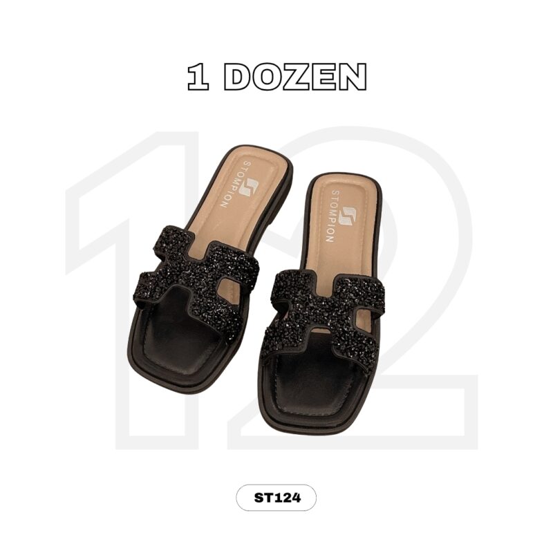 STOMPION H-STRAP GLITTERS SANDALS - Image 4