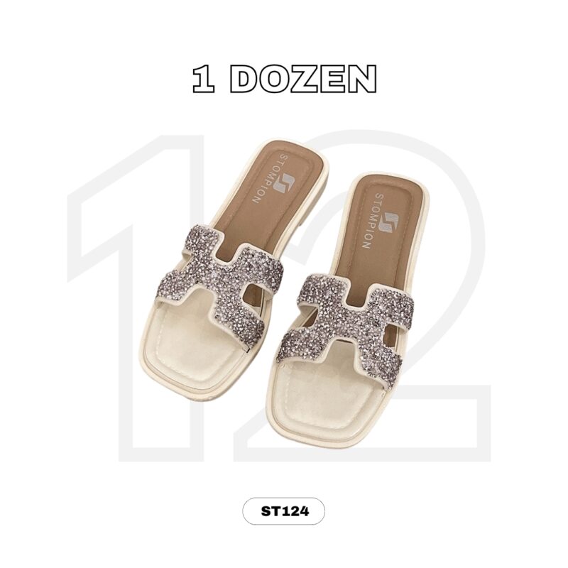STOMPION H-STRAP GLITTERS SANDALS - Image 7