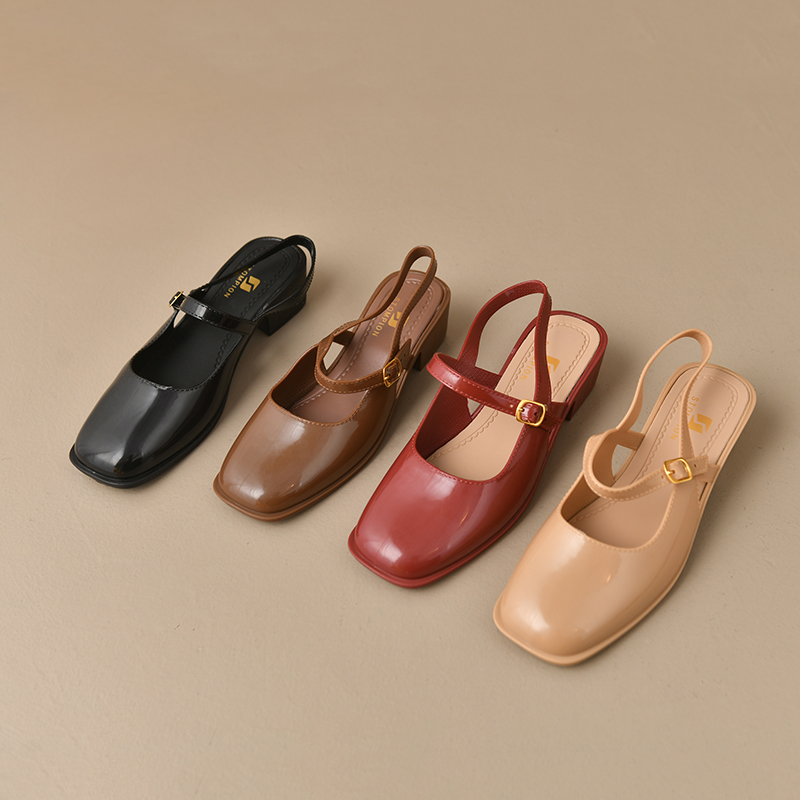 STOMPION BUCKLE STRAP SLINGBACK SHOES