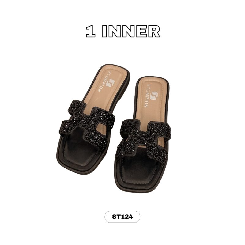 STOMPION H-STRAP GLITTERS SANDALS - Image 5