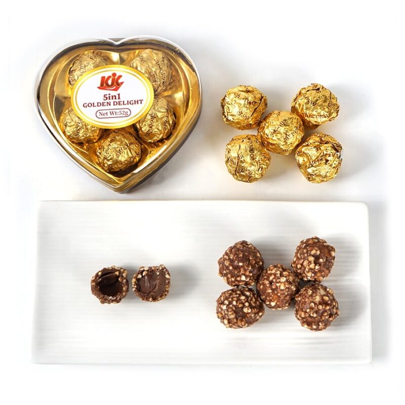 5PCS GOLDEN CHOCOLATE PRALINE
